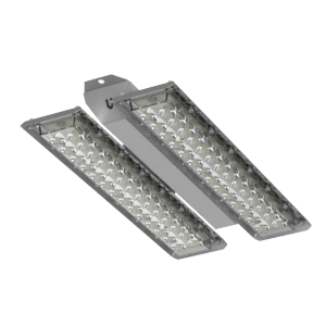 Светодиодный светильник VARTON TT-Crisp 2.0 120° 380х195х52 мм 60 Вт 3000 К RAL7045 серый муар крепление на лоток аварийный автономный постоянного действия